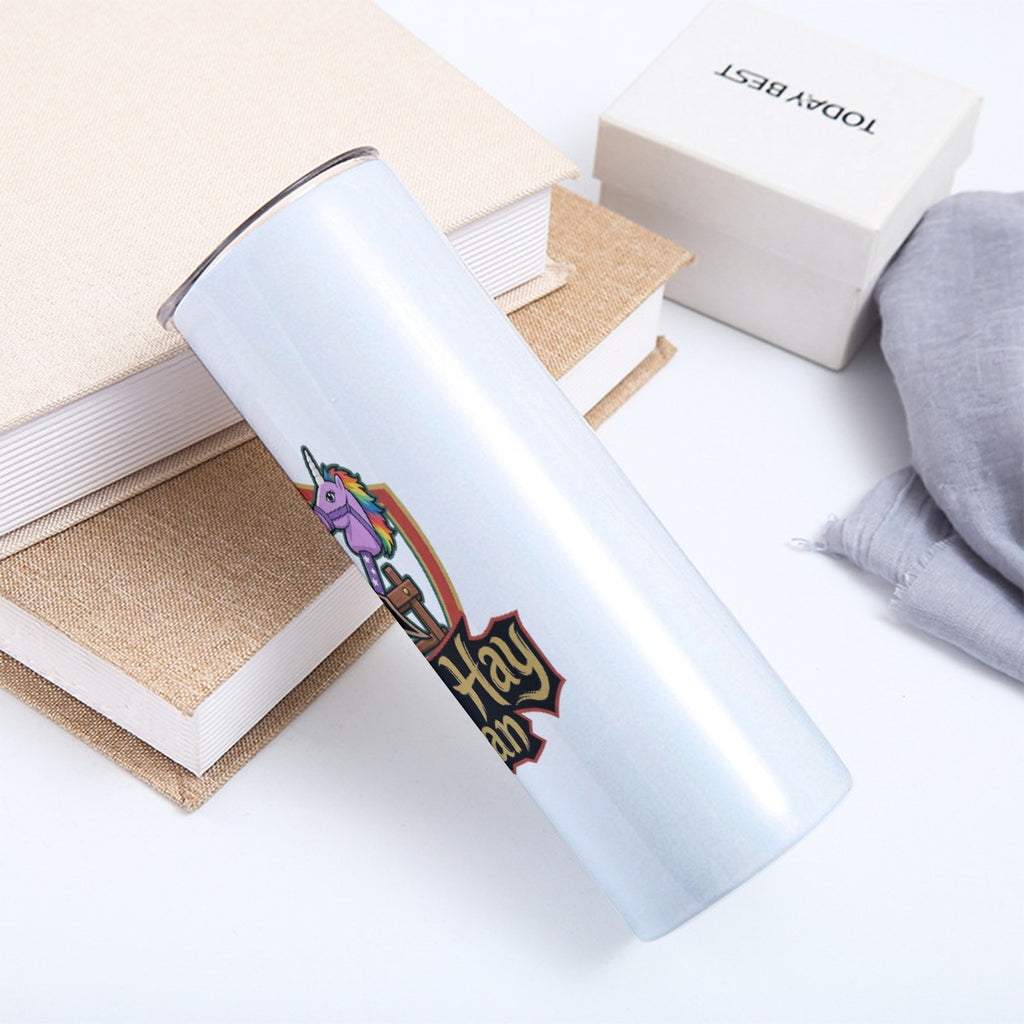 Custom 20OZ Straight Cup With Sliding Lid Printed in USA